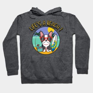 Life's a beach French Bulldog Hoodie